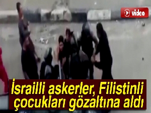 İsrailli askerler, Filistinli çocukları gözaltına aldı