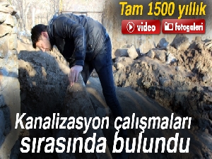 Kanalizasyon çalışmalarında Geç Roma dönemine ait eserler bulundu