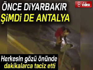 Yolda yürüyen kadına saldırıp taciz etti