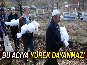 Yangında ölen 3 çocuk toprağa verildi