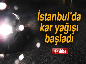 İstanbul’da kar yağışı başladı!