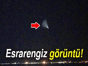 O ışık hüzmesi Hatay sahillerinde de görüldü