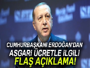 Cumhurbaşkanı Erdoğan’dan 'asgari ücret' değerlendirmesi