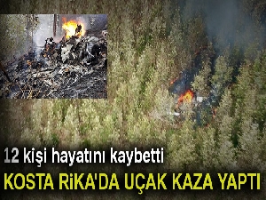 Kosta Rika'da uçak kazası: 12 ölü