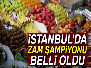 İstanbul'da zam şampiyonu yaş üzüm oldu