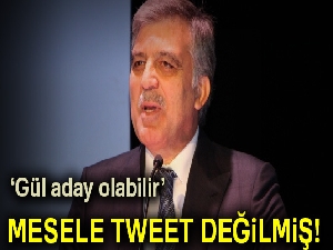 Mesele tweet değilmiş!