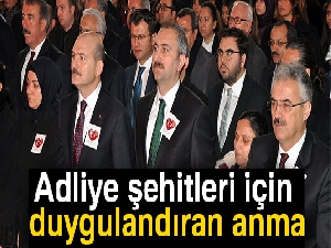 Adliye şehitleri için duygulandıran anma