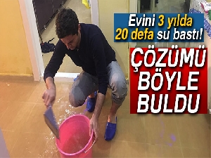 Evini 3 yılda 20 defa su bastı! Çözümü böyle buldu...