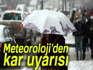 Meteoroloji'den kar uyarısı |15 Ocak Pazartesi yurtta hava durumu