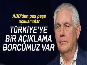 Tillerson'dan açıklama: 'Suriye'de sınır gücü kurma niyetimiz yok'