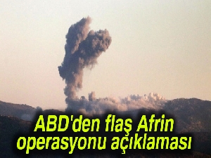 ABD'den Afrin açıklaması: 'Kapsam ve süresi sınırlı olmalı'