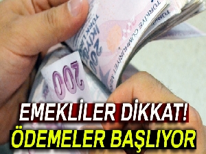 Emekliye fark ödemesi bugün yapılacak