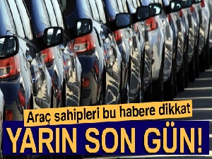 MTV ilk taksit ödemelerinde son gün