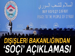 Dışişleri Bakanlığından 'Soçi' açıklaması