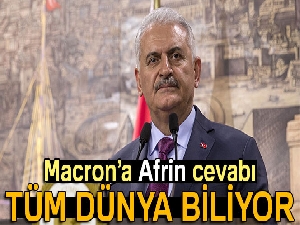 Başbakan Yıldırım'dan Macron’a cevap