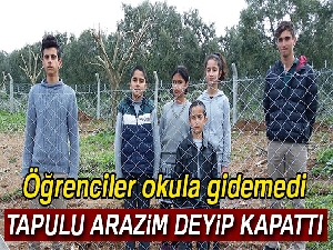 Tapulu arazim deyip yolu kapattı