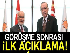 Erdoğan-Karamollaoğlu görüşmesi sonrası ilk açıklama
