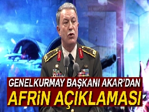 Orgeneral Akar: 'Şehitlerimizin ve gazilerimizin tek bir damla kanı dahi yerde bırakılmayacak'