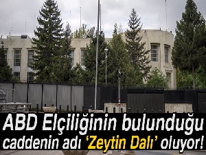 ABD Elçiliğinin bulunduğu caddenin adı Zeytin Dalı oluyor!