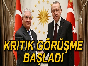 Cumhurbaşkanı Erdoğan, ABD Dışişleri Bakanı Tillerson’ı kabul etti...