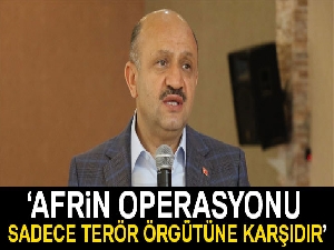 Başbakan Yardımcısı Işık: 'Afrin operasyonu sadece PYD-YPG terör örgütüne karşıdır'