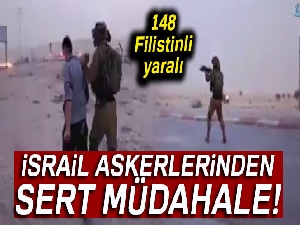 İsrail askerlerinden sert müdahale: 148 Filistinli yaralı