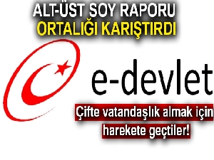 Alt-üst soy raporu ortalığı karıştırdı