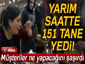 Çeyrek altın için yarım saatte 151 adet çöp et şiş yedi