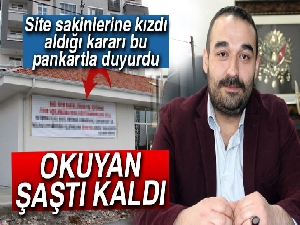 Site sakinlerine kızan müteahhit, dükkanı ücretsiz kiraya verecek