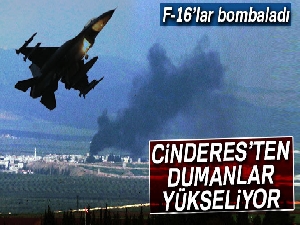Cinderes'ten dumanlar yükseliyor
