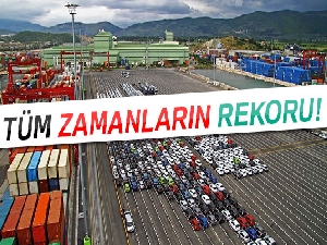 Otomotiv ihracatında yine tüm zamanların rekoru geldi