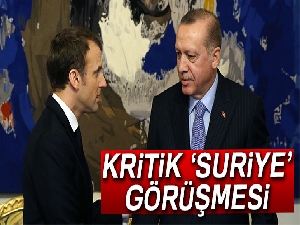 Cumhurbaşkanı Erdoğan Macron ile görüştü  !