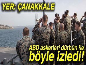Amerikan Askerleri 'Dur Yolcu'ya dürbünle baktı
