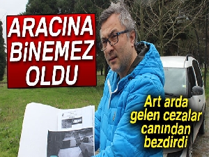 Eve gelen cezalar şok etti, aracına binemez oldu