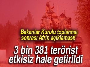 Bekir Bozdağ: '3 bin 381 terörist etkisiz hale getirildi'