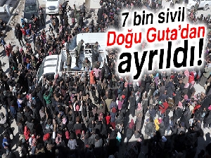 7 bin sivil Doğu Guta’dan ayrıldı