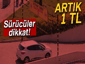 Başkent'te otoparklar artık '1' TL