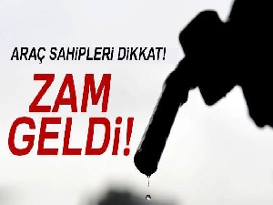 Benzine zam geldi !