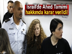 Filistinli Ahed Tamimi’ye 8 ay ceza
