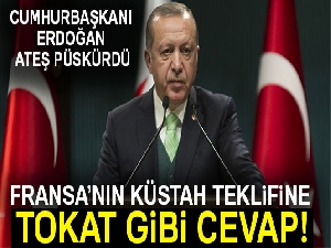 Erdoğan'dan Fransa Cumhurbaşkanı Macron'a tepki