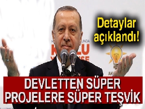 Devletten süper projelere süper teşvik