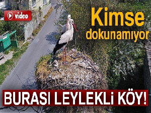 Leylekli köy havadan görüntülendi