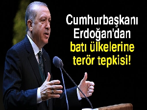 Cumhurbaşkanı Erdoğan'dan batı ülkelerine terör tepkisi