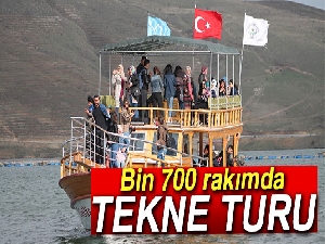 Bin 700 rakımda tekne turu