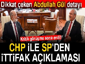Kritik görüşme sona erdi! CHP ile SP'den ittifak açıklaması
