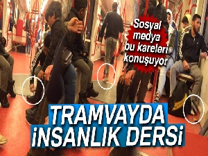 Tramvayda insanlık dersi