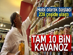 Hobi olarak başladığı turşuculukta 236 çeşide ulaştı