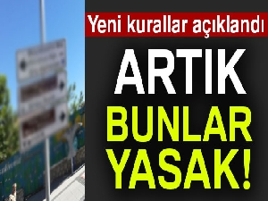 Tabelalara ve yön levhalarına yeni düzen!