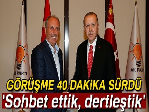 Muharrem İnce: 'Sayın Genel Başkanı ve AK Parti’ye, partisine başarılar diledik, sohbet ettik, dertleştik'