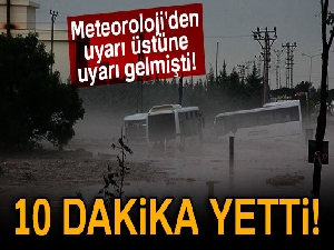 Kilis'te yoğun sağanak sele yol açtı